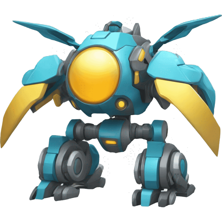 Futuristic Mechanical Pokémon-Medabot-Dragon full body emoji