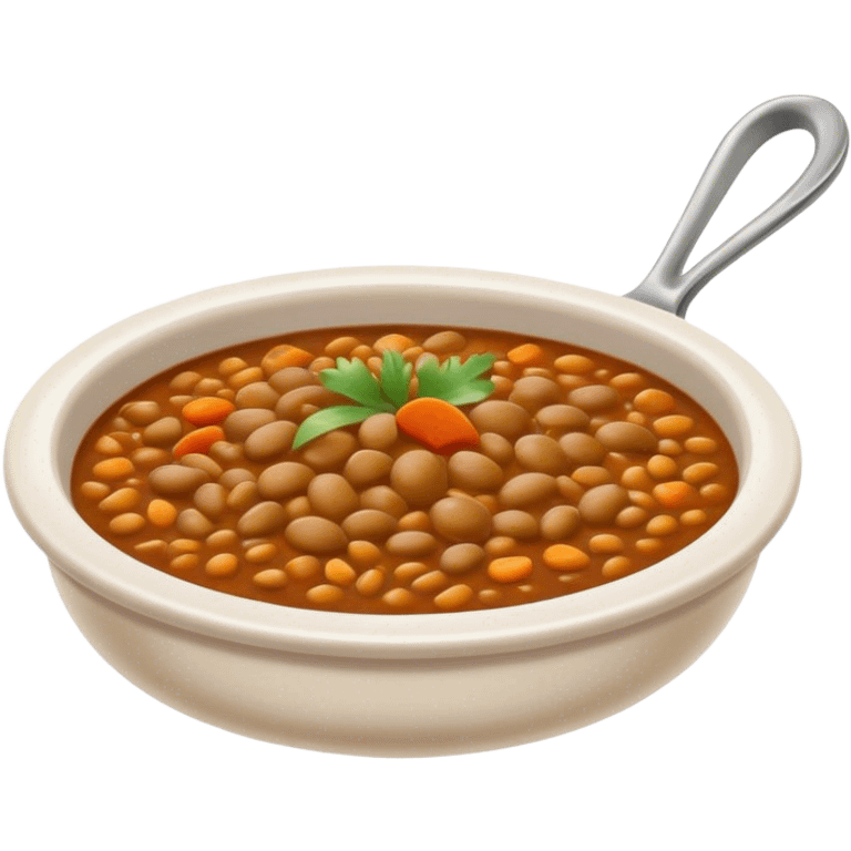 Cinematic Realistic Dal Dish Emoji, featuring a hearty lentil stew with aromatic spices rendered with lifelike textures and warm, comforting lighting. emoji