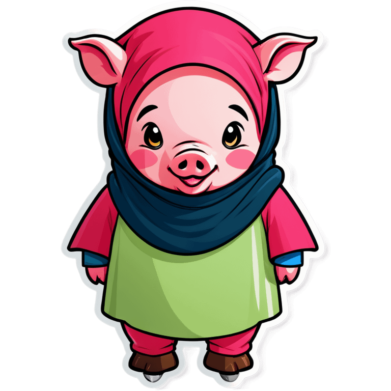 pig in hijab emoji