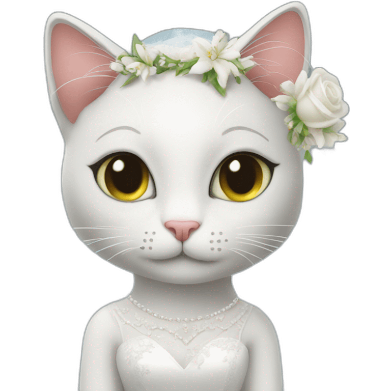 loving cat bride emoji