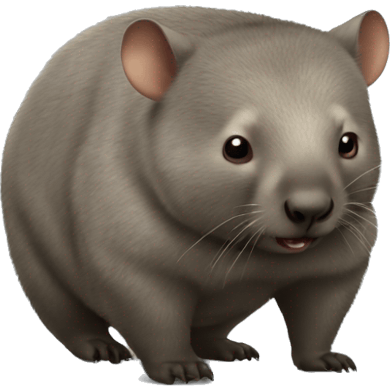 Wombat with a big butt emoji