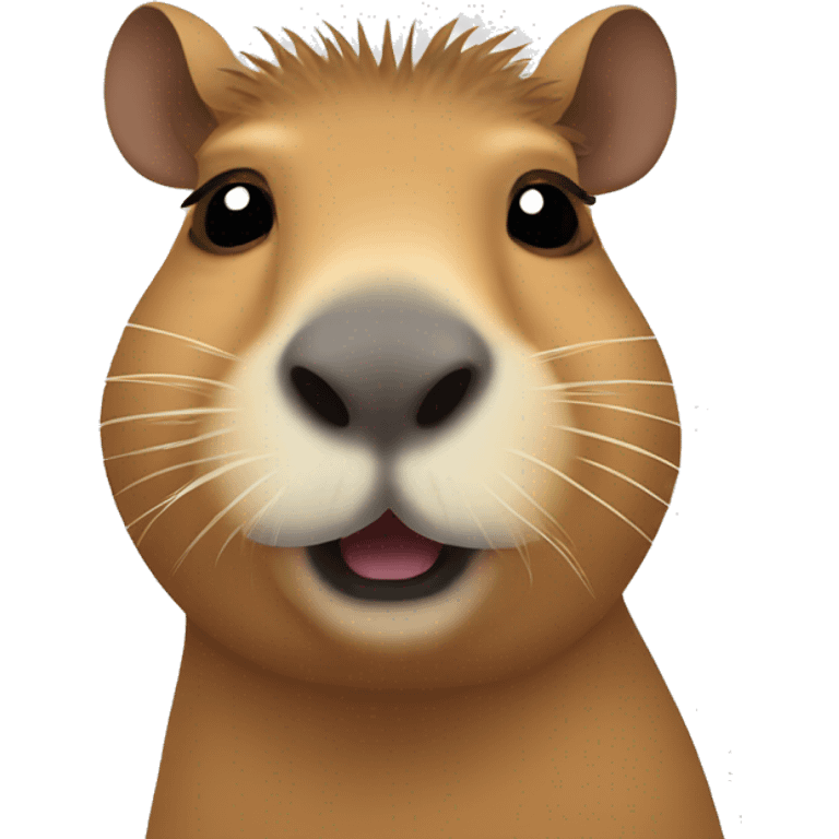 Capybara with mustache  emoji