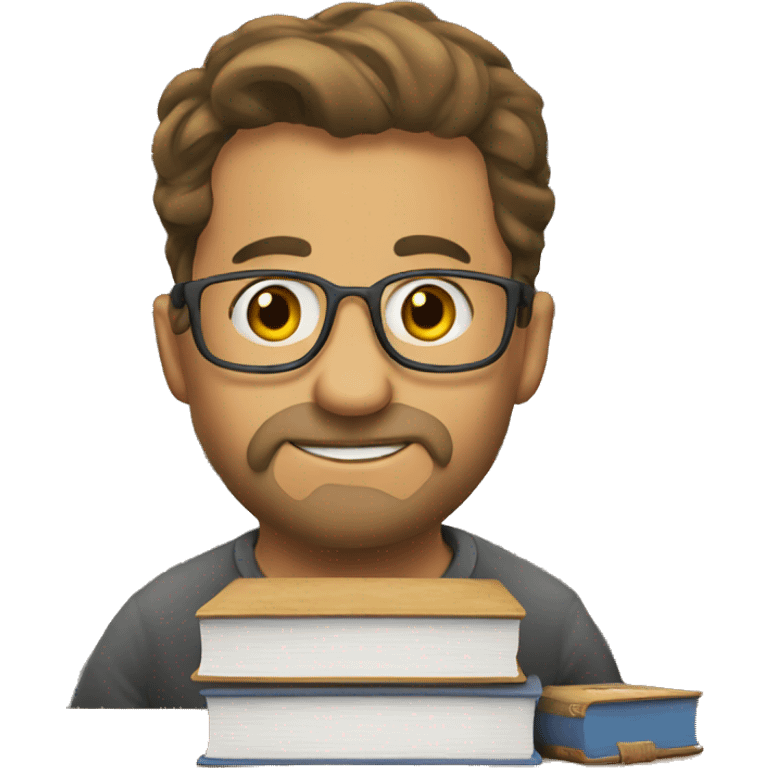 books cartoon emoji