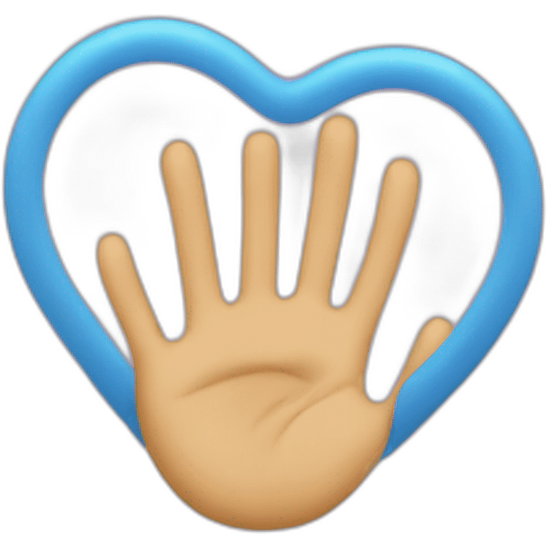 coeur avec les doigts emoji