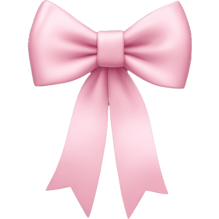 light pink bow on light pink bow emoji