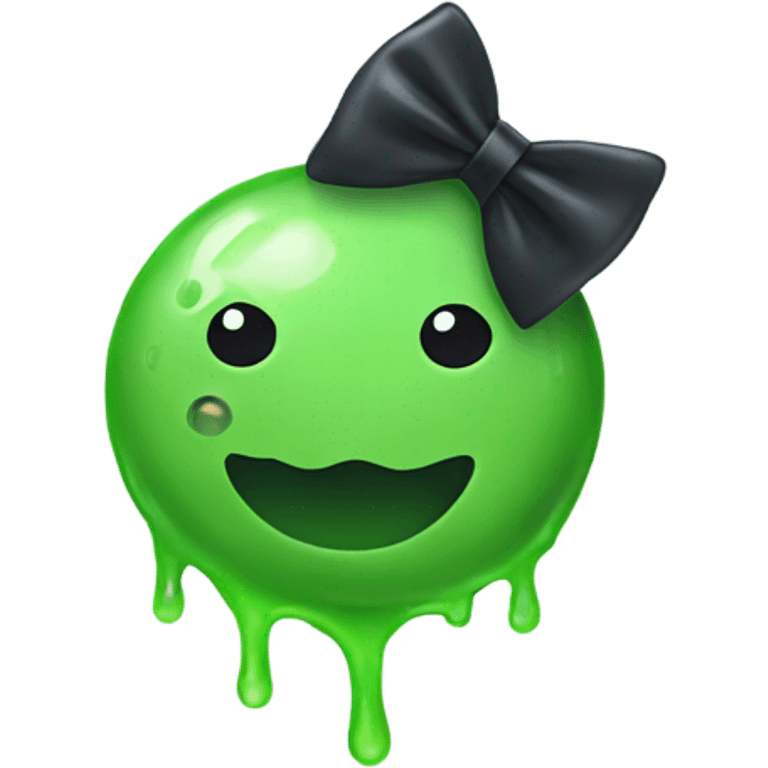 Slime with a bow emoji