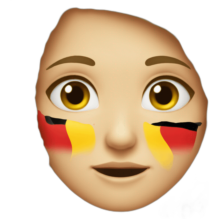 The German flag is crying emoji