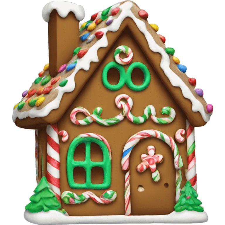 gingerbread house emoji