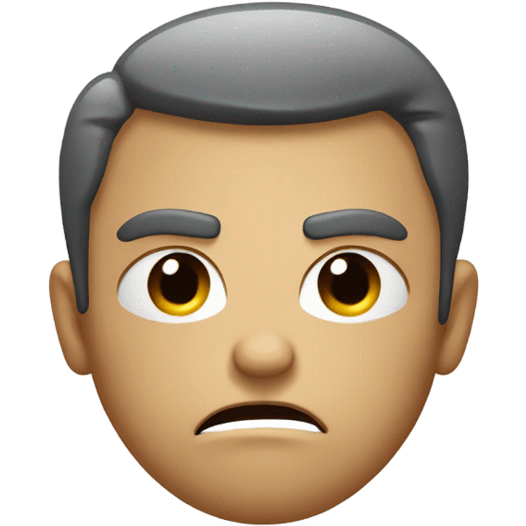 Angry emoji with blank face  emoji