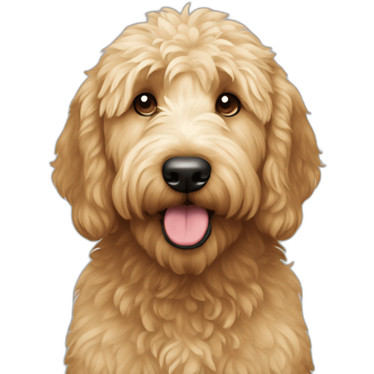 Perro goldendoodle  emoji