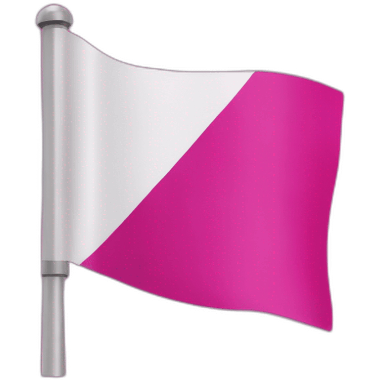 big fuchsia flag with white word "idea" in centre emoji