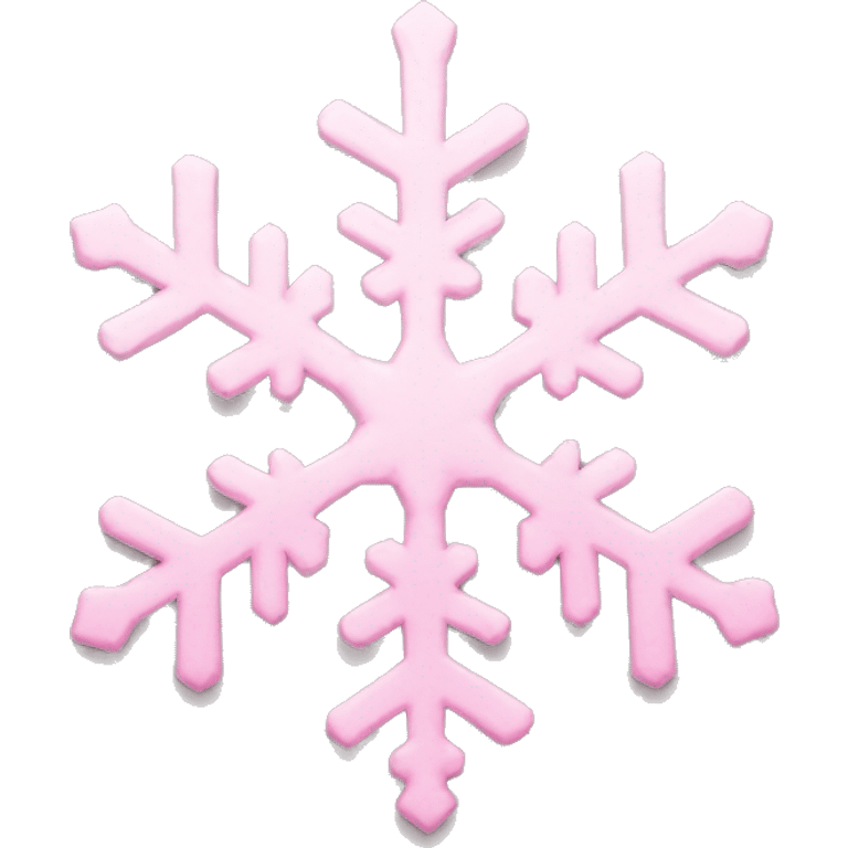 pastel pink snowflake  emoji