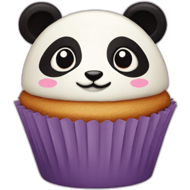 panda cupcake emoji