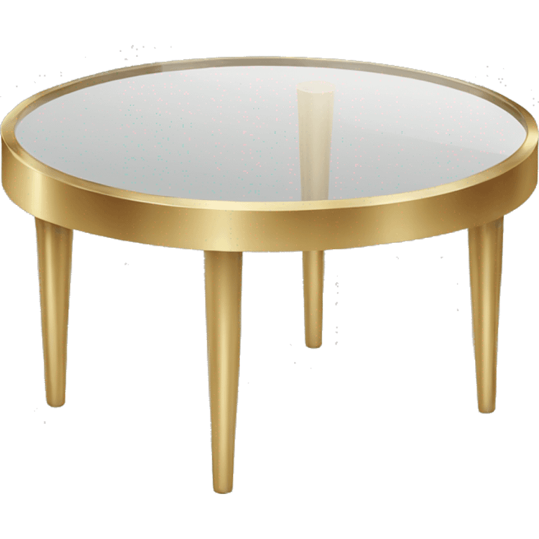 Small-round-Golden-band-glass-coffee-table emoji