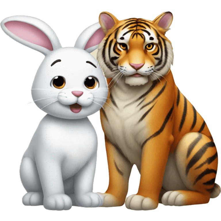 bunny and tiger emoji