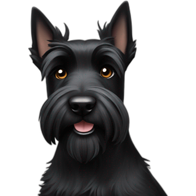 Black scottish terrier emoji