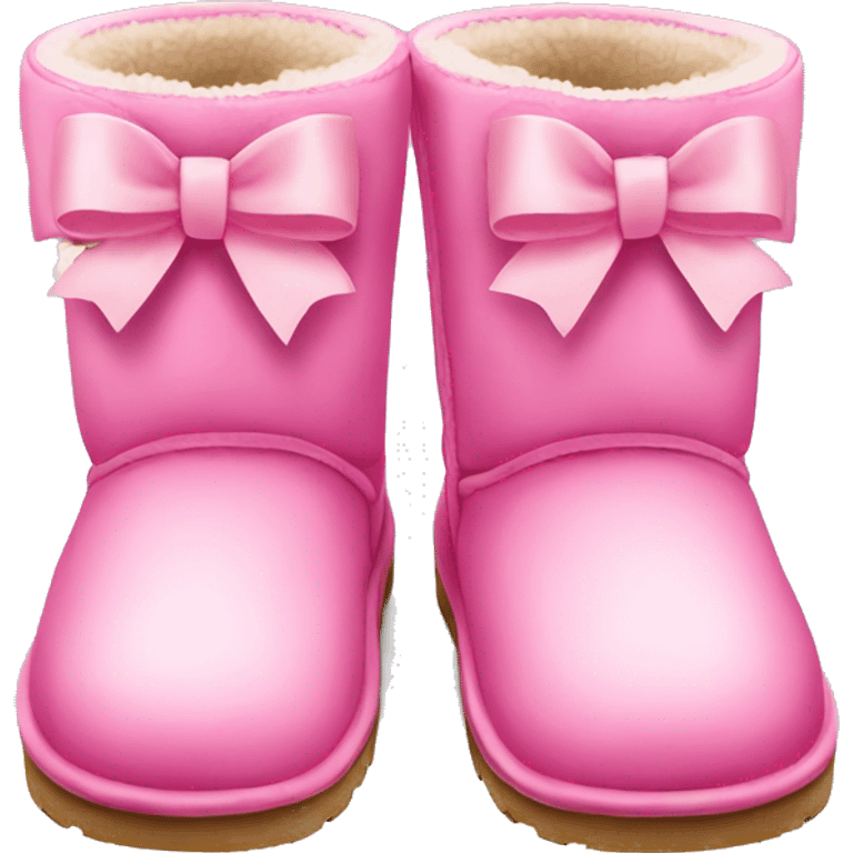 pink bow uggs emoji