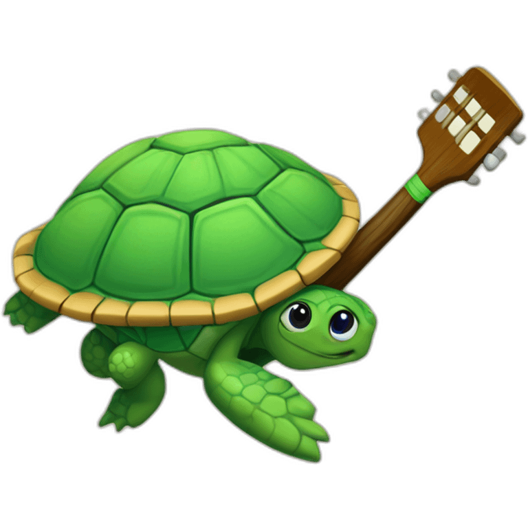 Tortuga jugando pádel emoji