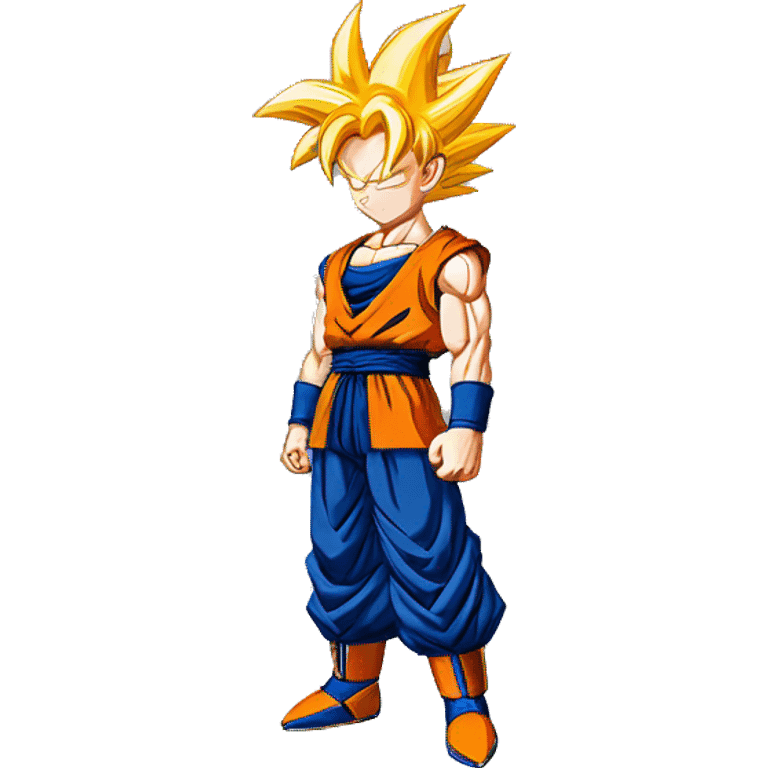 Goku de dragon Ball qui pleure emoji