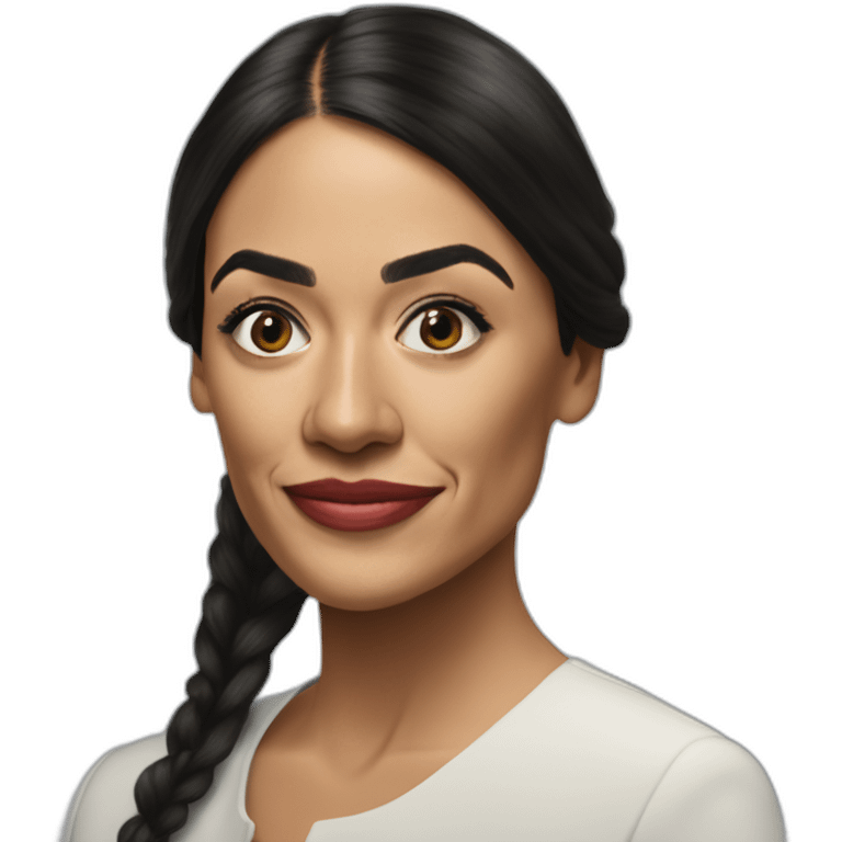 hyper realistic fishy  Alexandria Ocasio-Cortez emoji