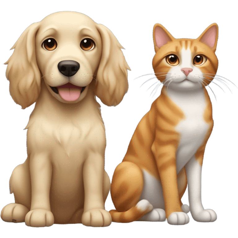 Dog and cat emoji