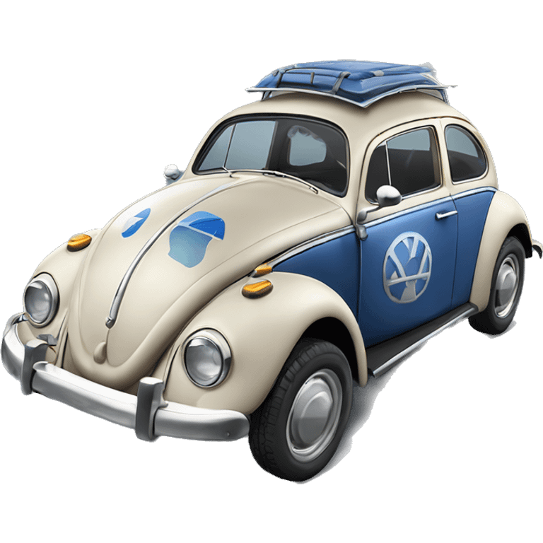 Side view 1956 Captain Rex Volkswagen bug fresh from space for snow travel and disguise  emoji