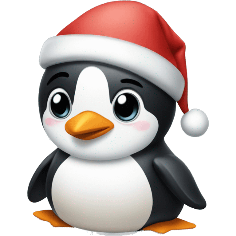 christmas penguin emoji