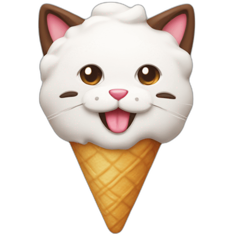 Gato de helado emoji