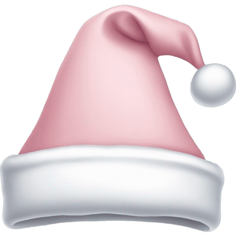 Empty pale pink Santa hat emoji