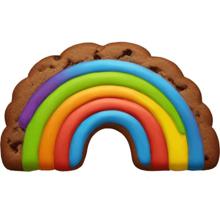 Rainbow cookie emoji