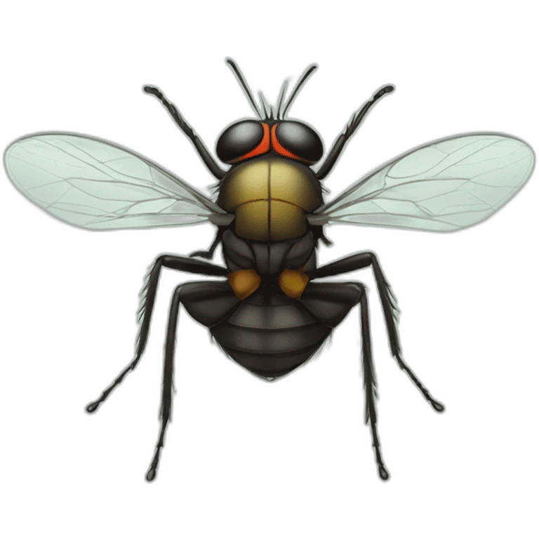 Angry housefly emoji