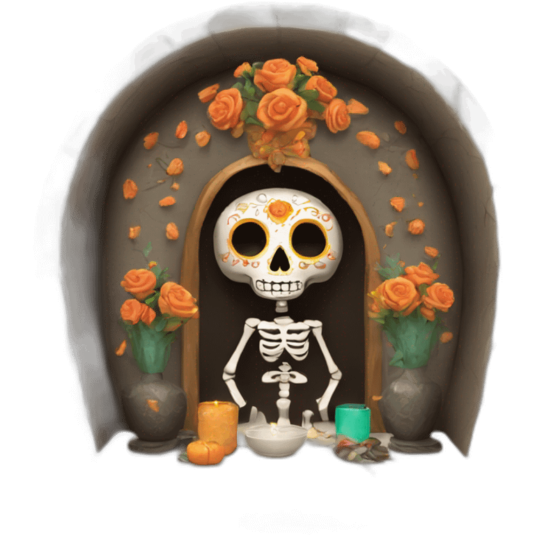 altar de muertos pan emoji