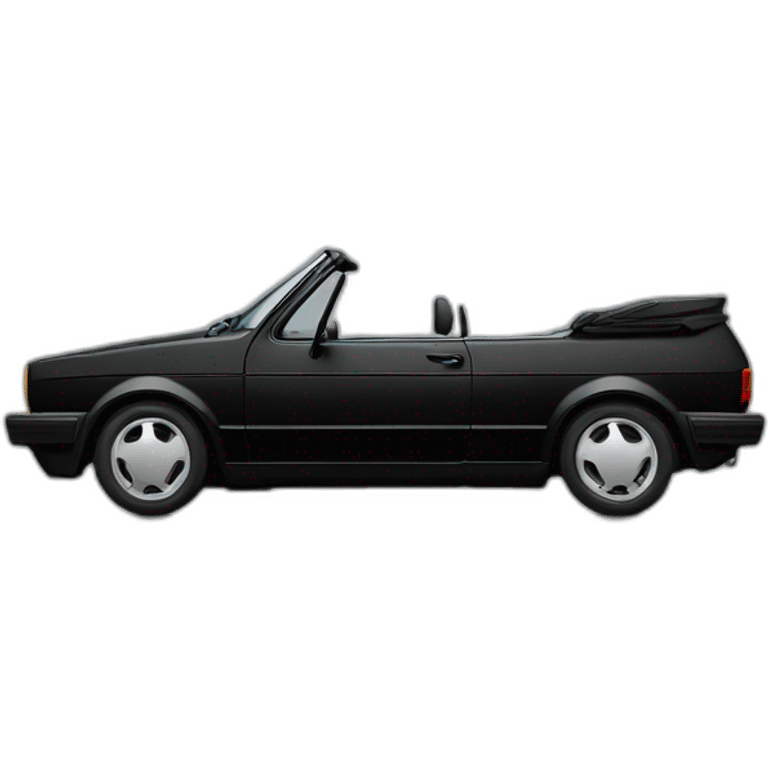 Vw golf 1 cabrio in black paint emoji