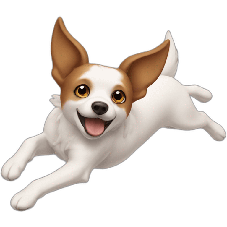 Flying dog emoji