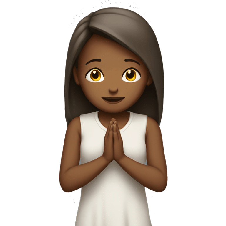 Praying girl emoji