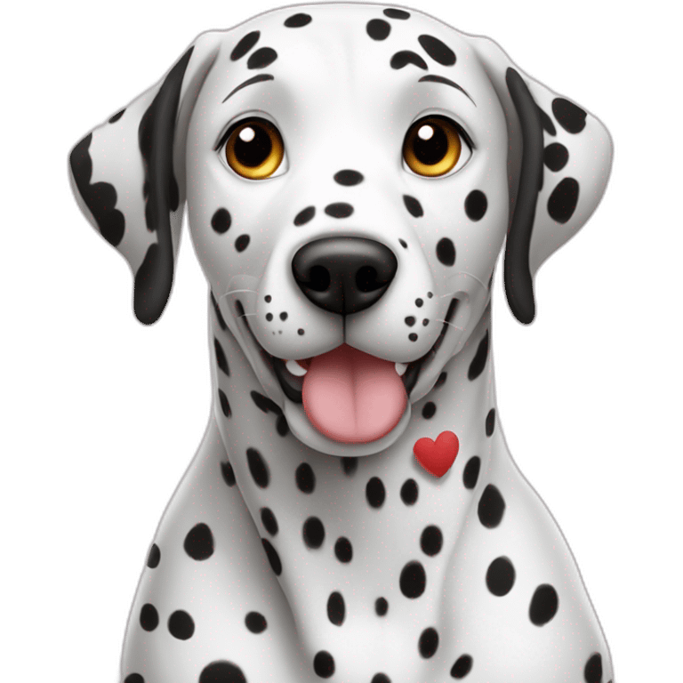 2 dalmatians in love emoji