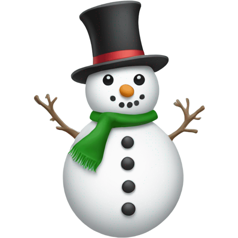 full body christmas hat snowman emoji