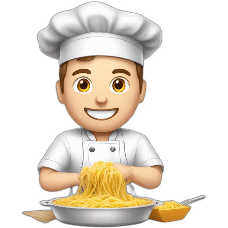 Elon Musk Cooking Pasta emoji