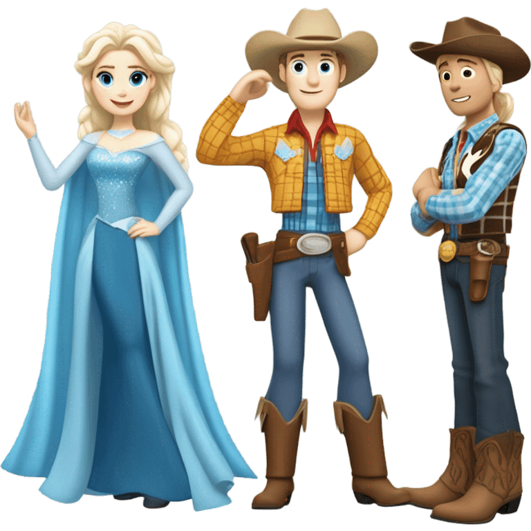 Woody and Elsa emoji