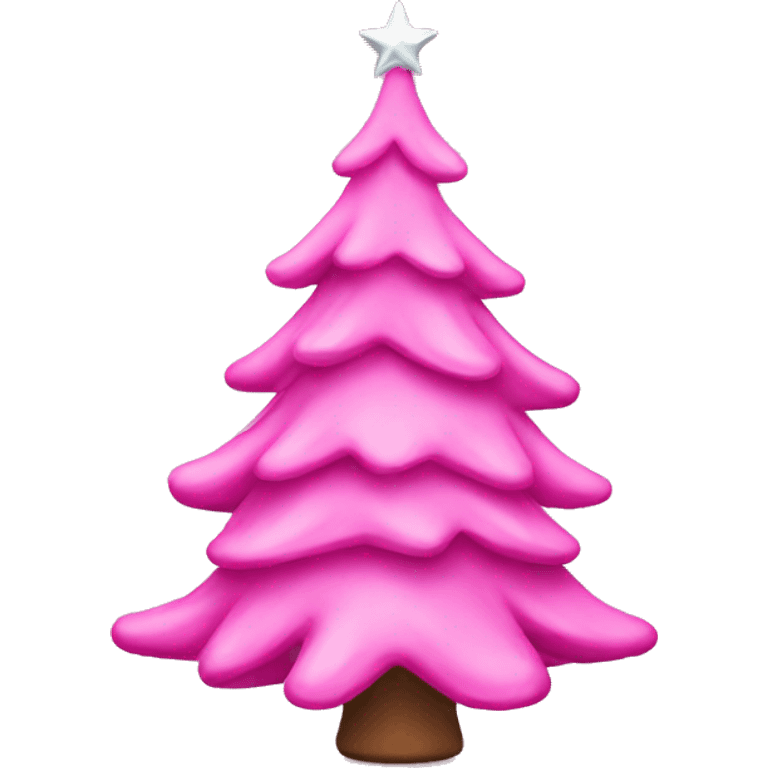 pink christmas tree emoji