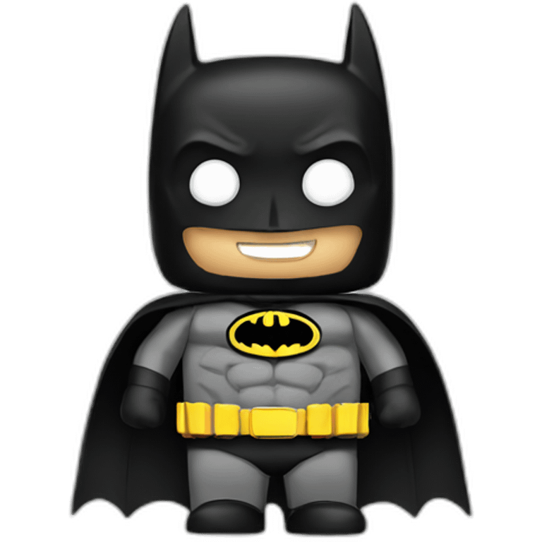 Batman wearing is costume emoji