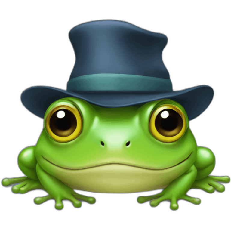 frog in a hat emoji