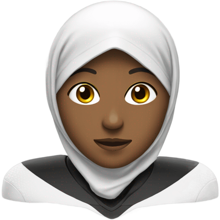 Football player wearing a hijab emoji