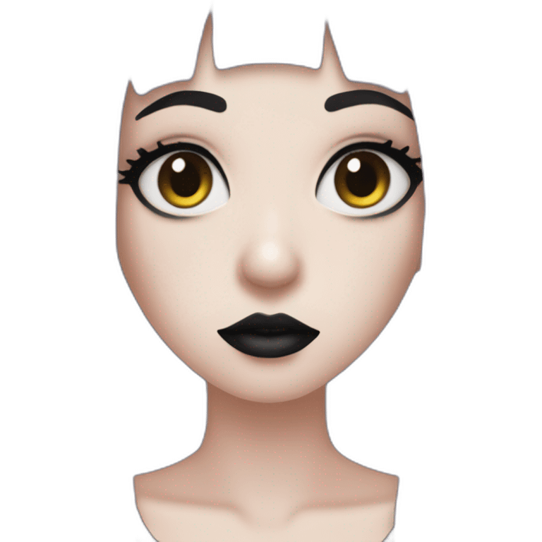 big tissu goth girlfriend emoji