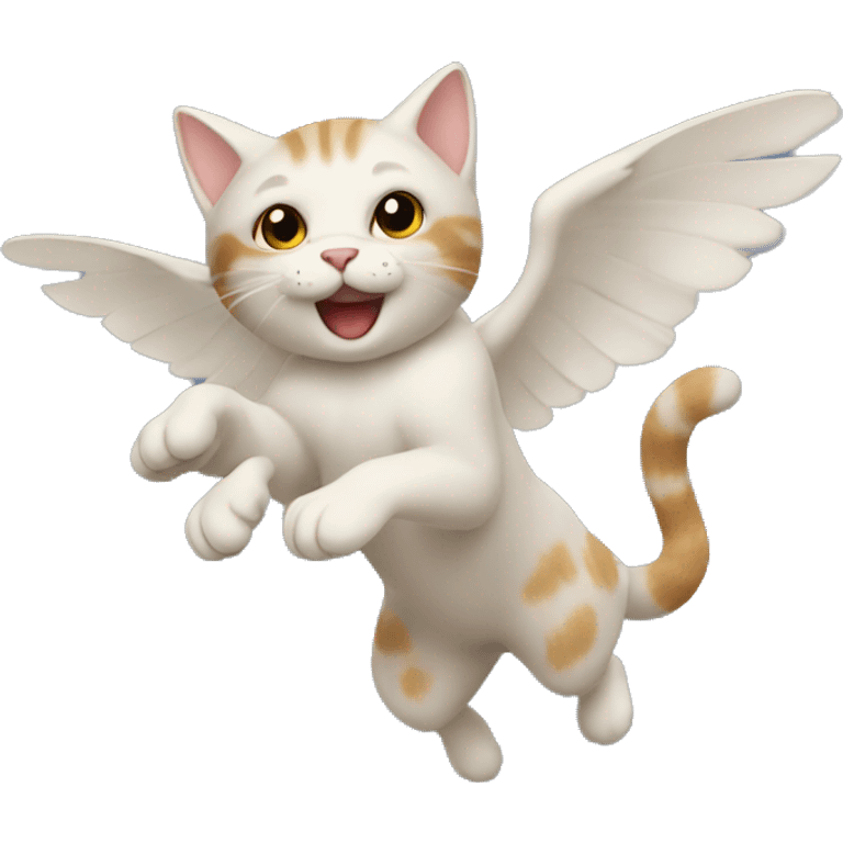 Cat flying emoji