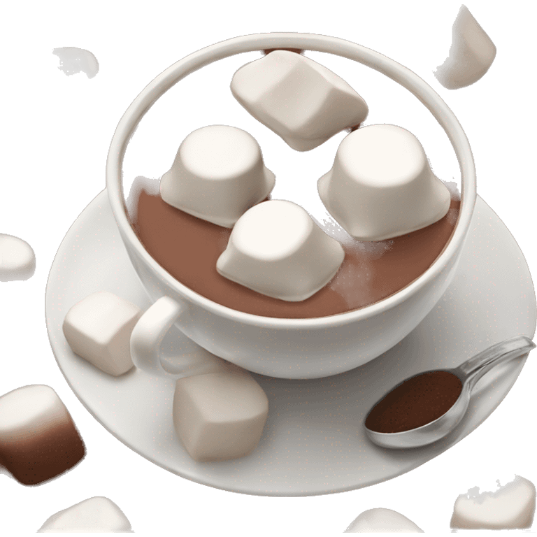 Hot chocolate marshmallows emoji