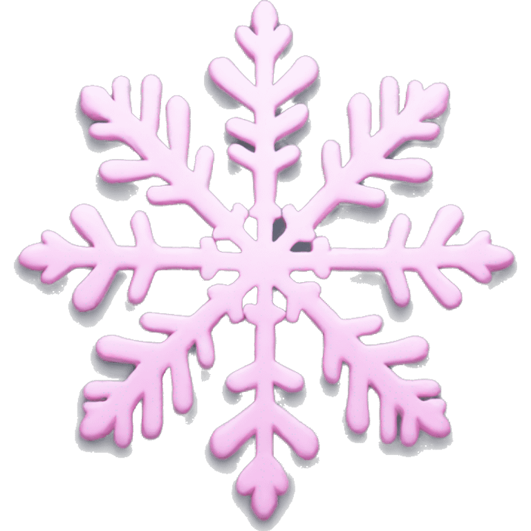 pastel pink snowflake  emoji