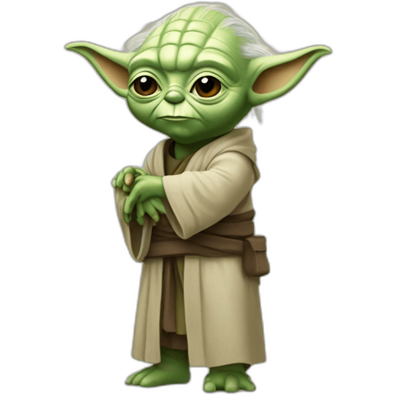 Yoda sur un petit truc emoji