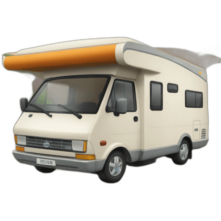 Autocaravana moderna emoji