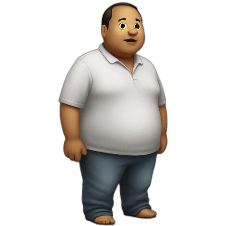 A Fat person in  standing position emoji